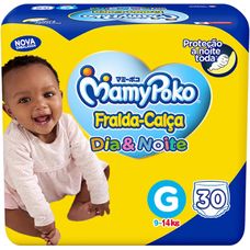 Fralda Mamypoko Dia&Noite Calça Jumbo Tamanho G com 30 Unidades