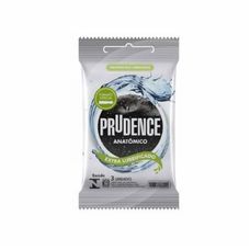 Preservativo Prudence Extra Anatômico Lubrificante com 3 Unidades