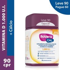 Vitamina D Addera Cal 1.000Ui com 90 comprimidos