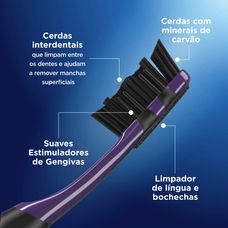 Escova Dental Oral-B Advanced 5 Ações com Carvão com 2 Unidades