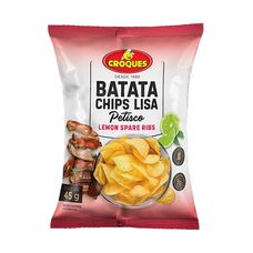 Batata Chips Croques Petisco Lemon Spare Ribs 45g