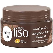 Máscara Capilar Matizadora Salon Line Meu Liso Castanho 300g