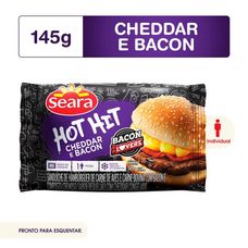 Sanduiche Hot Hit Seara Bacon E Cheddar 145g