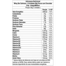 Whey Bar Darkness Integralmedica Flocos Com Chocolate 1 unid - 90g