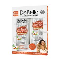 Kit Shampoo Dabelle Coco Poderoso 250ml + Condicionador Dabelle Coco Poderoso 175ml