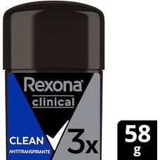Antitranspirante Creme Clean Rexona Clinical Masculino 96h 58g