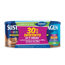 Kit Sustagen Chocolate 2 Unidades 30% Desconto Na Segunda Lata 700g