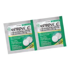 Aspirina Bayer com 2 comprimidosefervescente Limao