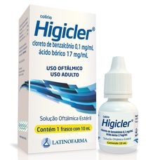 Higicler Latinofarma 0,1mg+17mg Colírio com 10ml