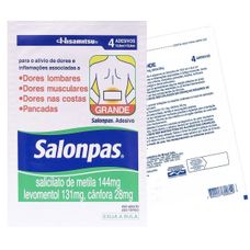 Salonpas Emplastro Hisamitsu Grande 1 Envelope com 2 Unidades