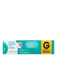 Sulfato de Neomicina+ Bacitracina Medley 5mg+ 250Ui pomada 15g
