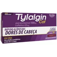 Tylalgin Geolab 500mg+ 65mg com 20 comprimidos