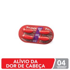 Tylenol Dc Johnson & Johnson 500mg+ 65mg com 4 comprimidos