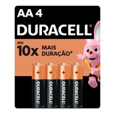 Pilha Duracell Aa Pequena com 4 Unidades