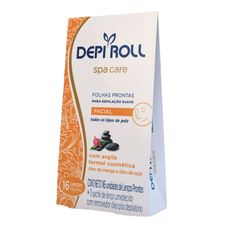 Folhas Prontas Para Depilação Depi Roll Manga/Açaí Facial com 16 Unidades