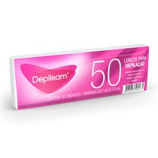 Lenço Para Depilação Depilsam com 50 Folhas