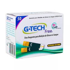 Tiras Reagentes G-Tech Free Med Glicose com 50 Tiras