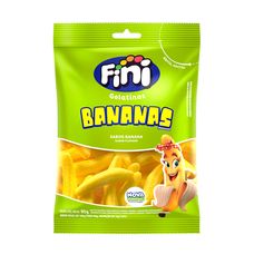 Balas de Gelatina Fini Bananas 100g