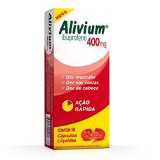 Alivium Mantecorp 400mg com 10 cápsulas gelatinosas