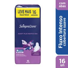 Absorvente Sempre Livre Adapt Plus Noite E Dia Suave Leve 16 Unidades Pague 14