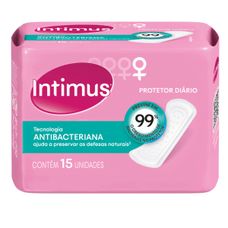 Absorvente Intimus Antibacteriana Sem Abas com 15 Unidades