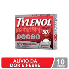 Tylenol Johnson & Johnson 750mg com 10 comprimidos