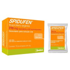 Spidufen Zambon Damasco 770mg com 10 envelopes 3g
