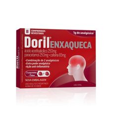 Doril Enxaqueca 250mg+ 250mg+ 65mg com 8 comprimidos revestidos