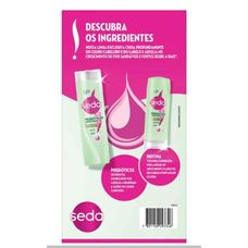 Kit Seda Shampoo Prebioticos + Biotina 300ml + Condicionador Prebioticos + Biotina 190ml