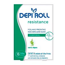 Folha Para Depilação Facial Depiroll Cera de Alga 16
