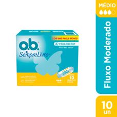 Absorvente O.B Médio Star Leve 10 Pague 8 Unidades
