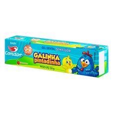 Gel Dental Tigor Baby Sabor Morango 6 Meses+ Sem Flúor 50g