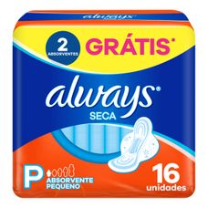 Absorvente Always Básico Super Proteção com Abas 16 Unidades