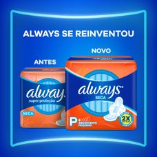 Absorvente Always Básico Super Proteção com Abas 16 Unidades