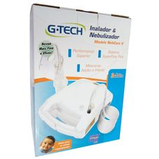 Inalador E Nebulizador G-Tech Nebcom V Branco com 1 Unidade