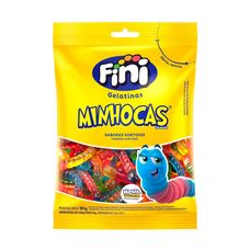 Balas de Gelatina Fini Minhocas Brilho Sortidas 100g