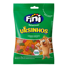 Balas de Gelatina Fini Ursinhos Brilho 100g