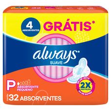 Absorvente Always Super Proteção Suave com Abas 32 Unidades