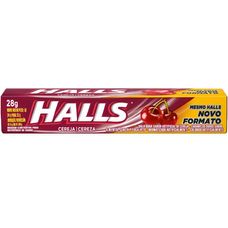 Halls Cereja Drops Com 10 Unidades 28g