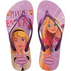 Sandália Havaianas Kids Slim Princesa Lilás 29/30
