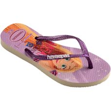 Sandália Havaianas Kids Slim Princesa Lilás 29/30