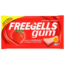 Chiclete Freegells Sem Açúcar Morango 8g