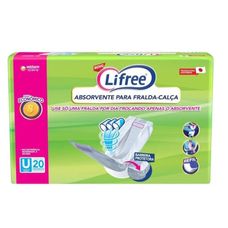 Abs. Lifree P/ Fralda Calca Adulto C/20un