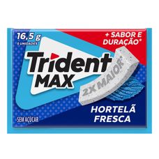 Chiclete Trident Max 5S Hortelã