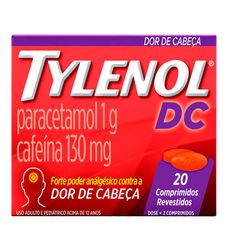 Tylenol Dc Johnson & Johnson 500mg+ 65mg com 20 comprimidos