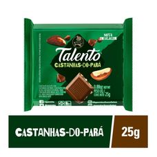 Chocolate Talento Mini Castanha Do Pará Verde 25g