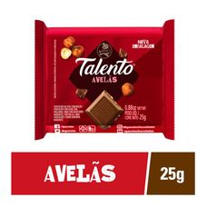 Chocolate Talento Mini Chocolate Avelã Vermelho 25g