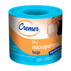 Fita Micropore cremer Bege 5cmx4,5M