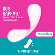 Protetor Diáriocarefree Brisa Sem Perfume Econômico com 40 Unidades