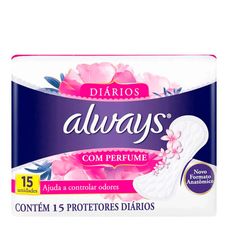 Absorvente Always Proteção Diária Neutro Liners Regular com 15 Unidades